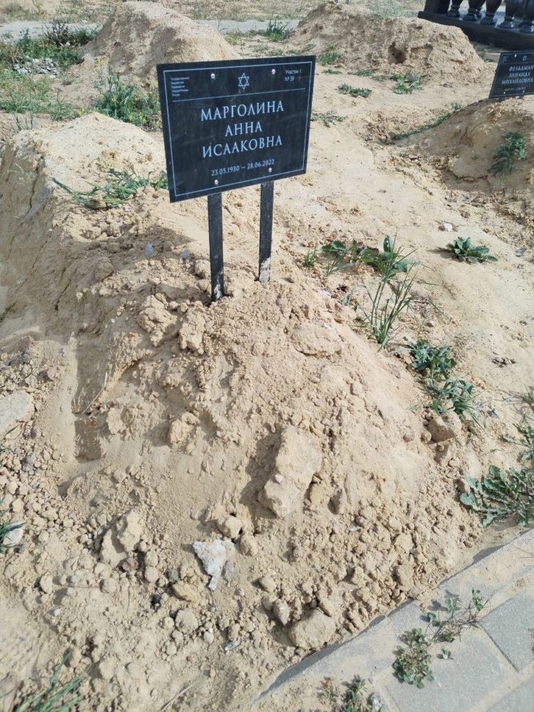 Участок 481 на Востряковском иудейском кладбище — фото захоронения