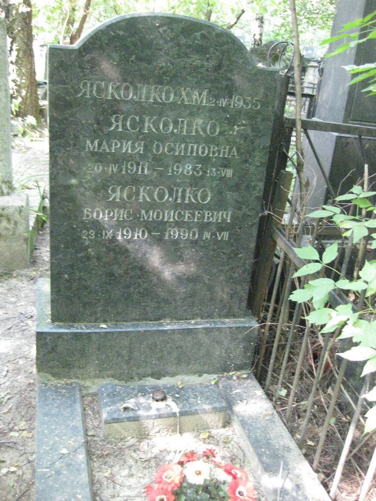 Участок В-93 на Востряковском центральном кладбище — фото захоронения